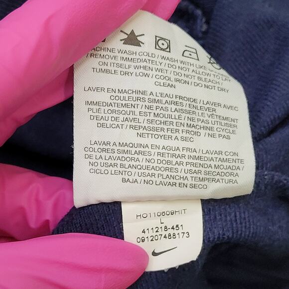 NIKE Chest Swoosh Track Jacket Large 24x26 Baggy White Trim - Picture 7 of 13